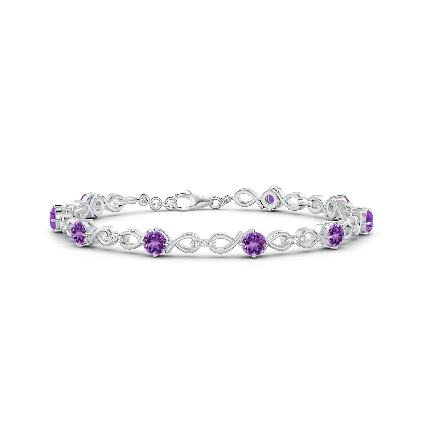 AA - Amethyst / 2.65 CT / 14 KT White Gold