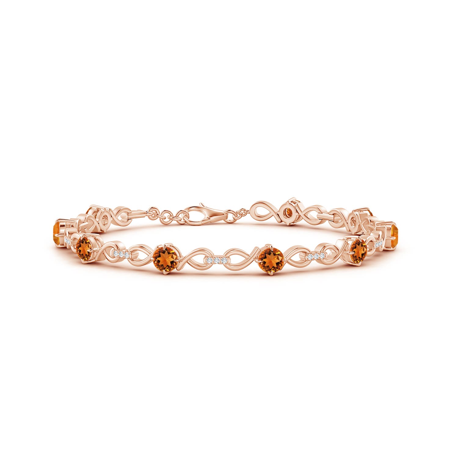 Rose Gold Citrine Bracelets