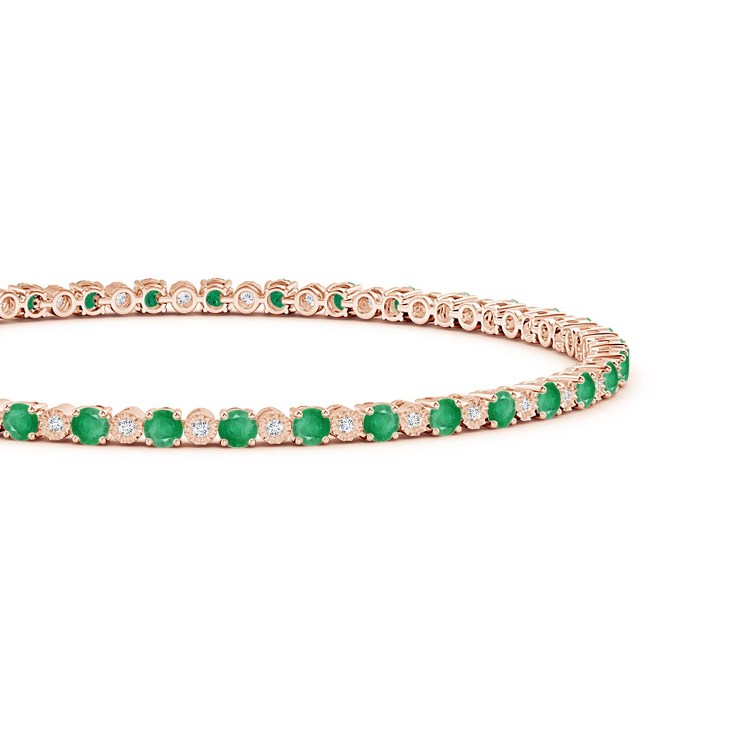 A - Emerald / 4.7 CT / 14 KT Rose Gold