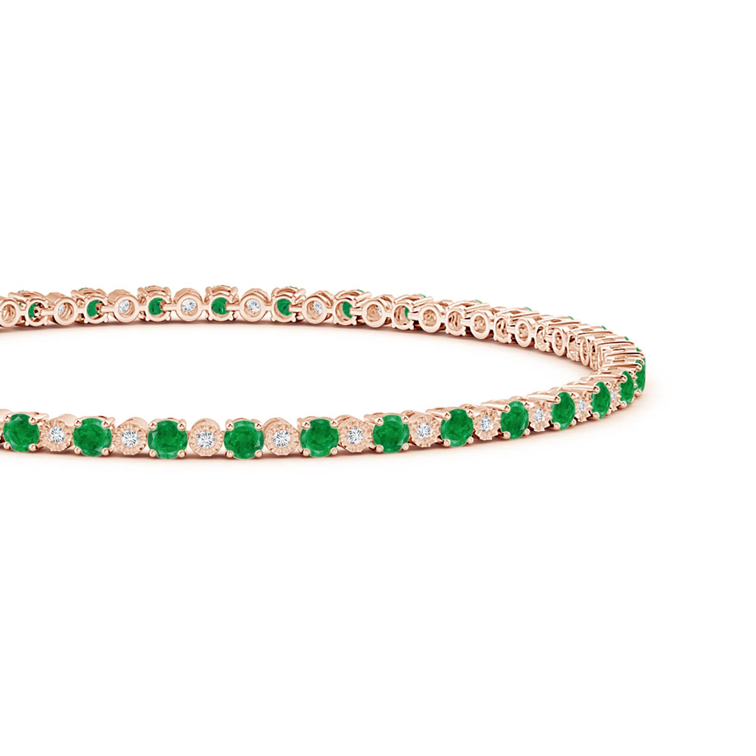 AA - Emerald / 4.7 CT / 14 KT Rose Gold