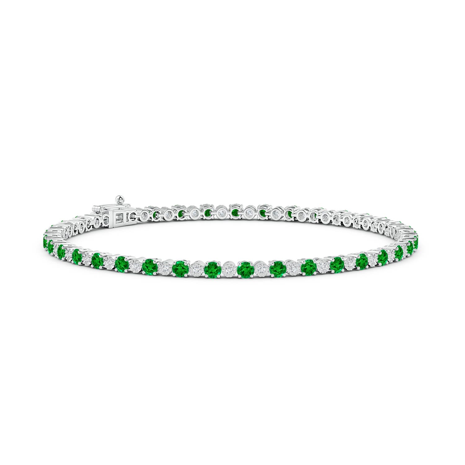 AAAA - Emerald / 4.7 CT / 14 KT White Gold