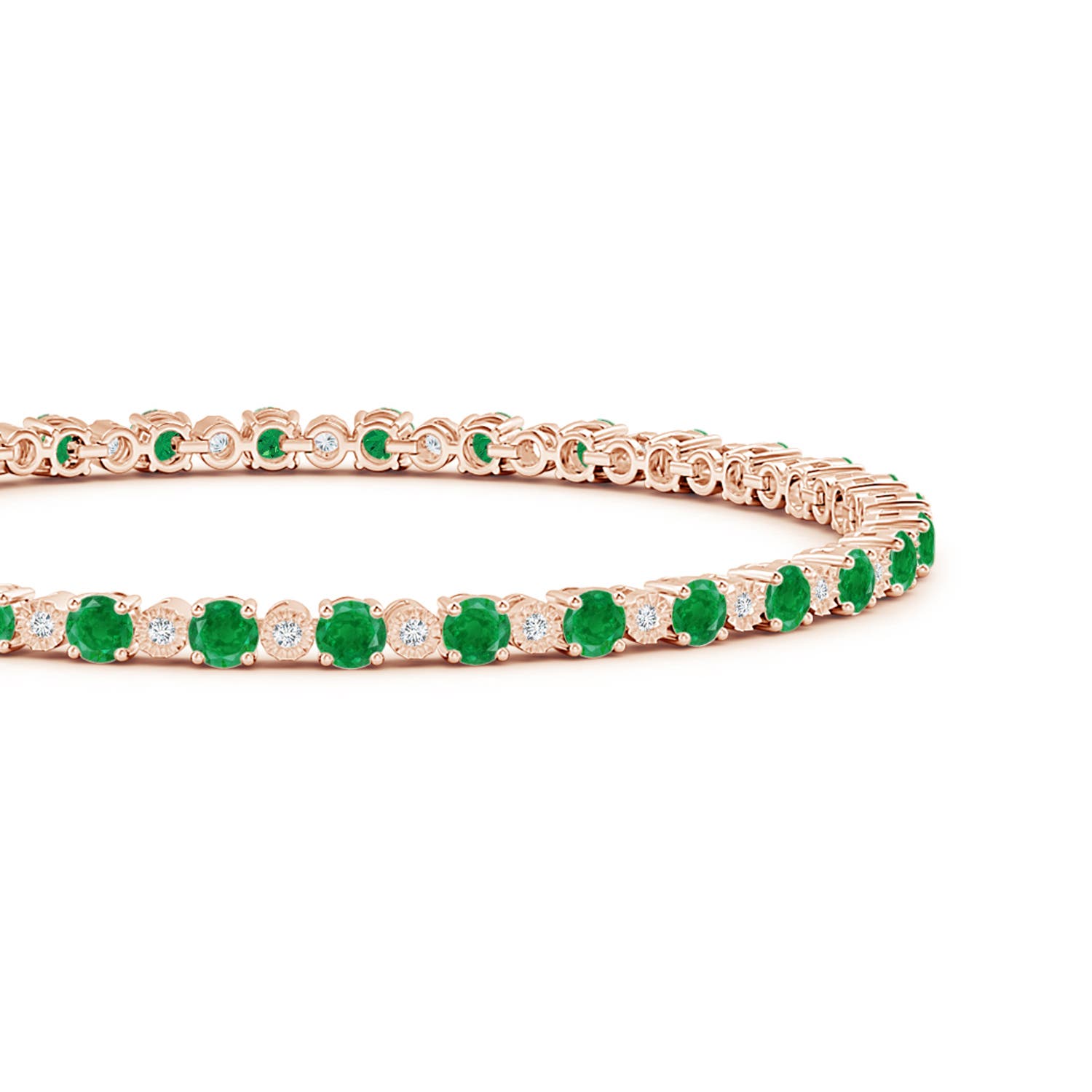 AA - Emerald / 5.74 CT / 14 KT Rose Gold