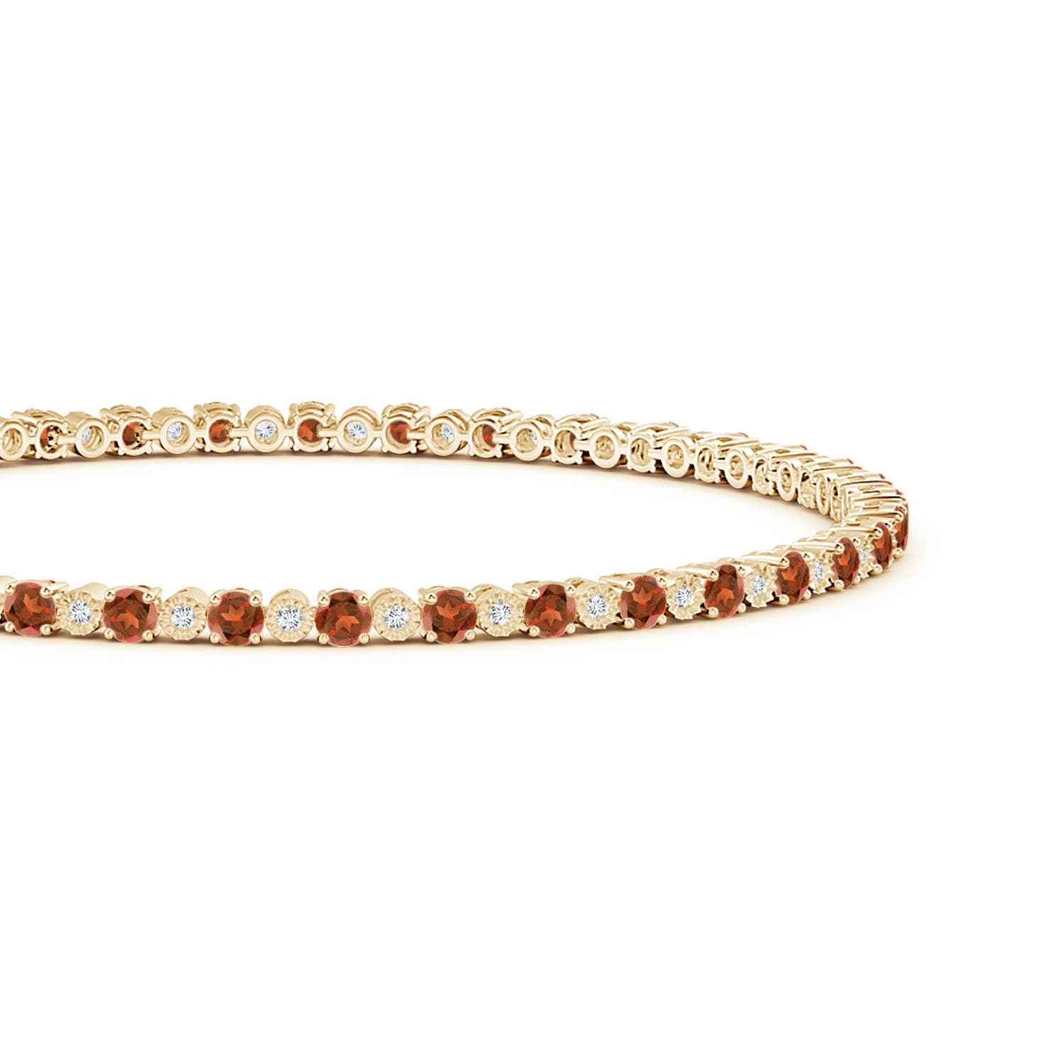 A - Garnet / 5.18 CT / 14 KT Yellow Gold