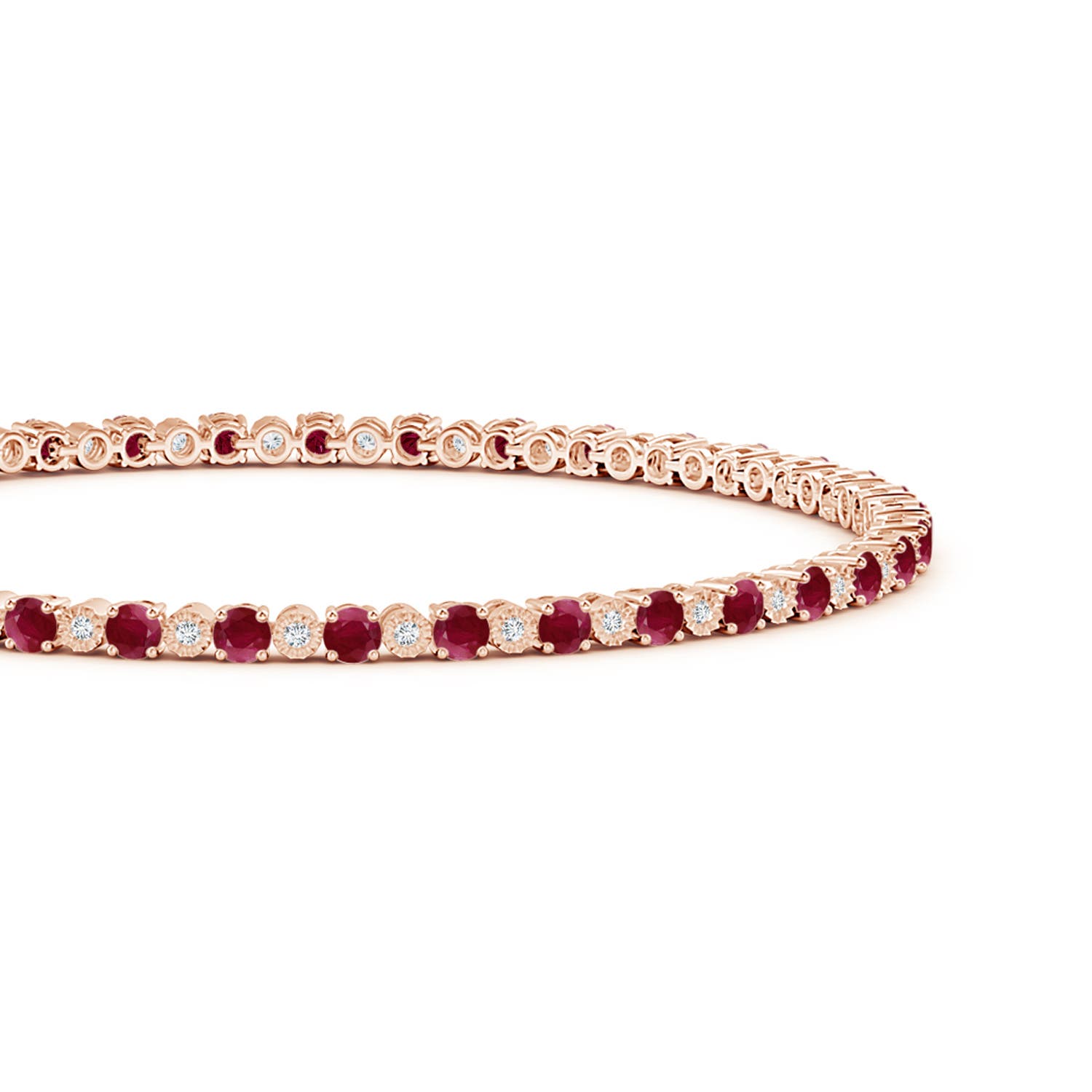 A - Ruby / 5.46 CT / 14 KT Rose Gold