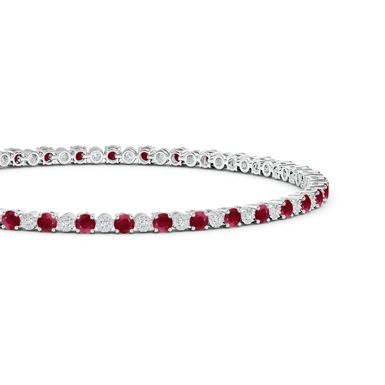 A - Ruby / 5.46 CT / 14 KT White Gold