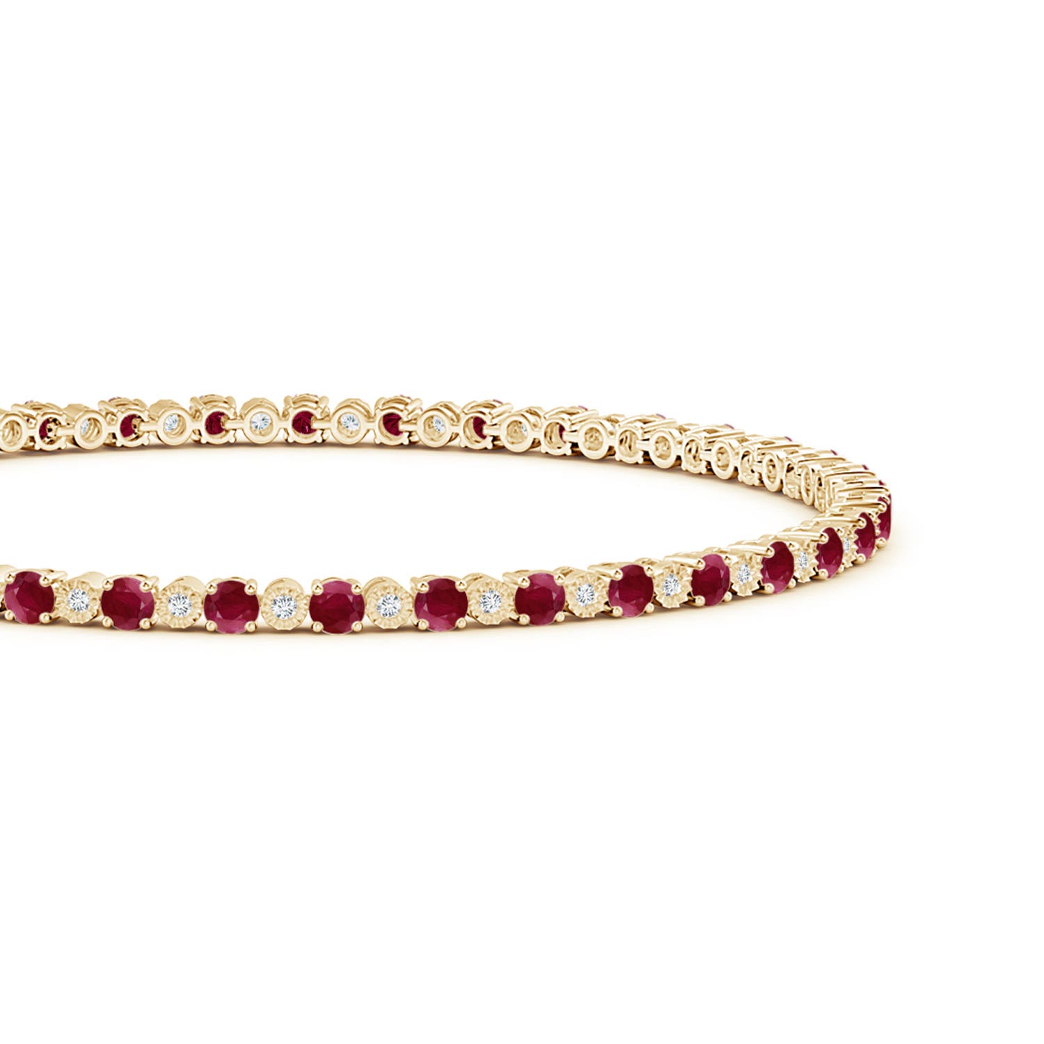 A - Ruby / 5.46 CT / 14 KT Yellow Gold