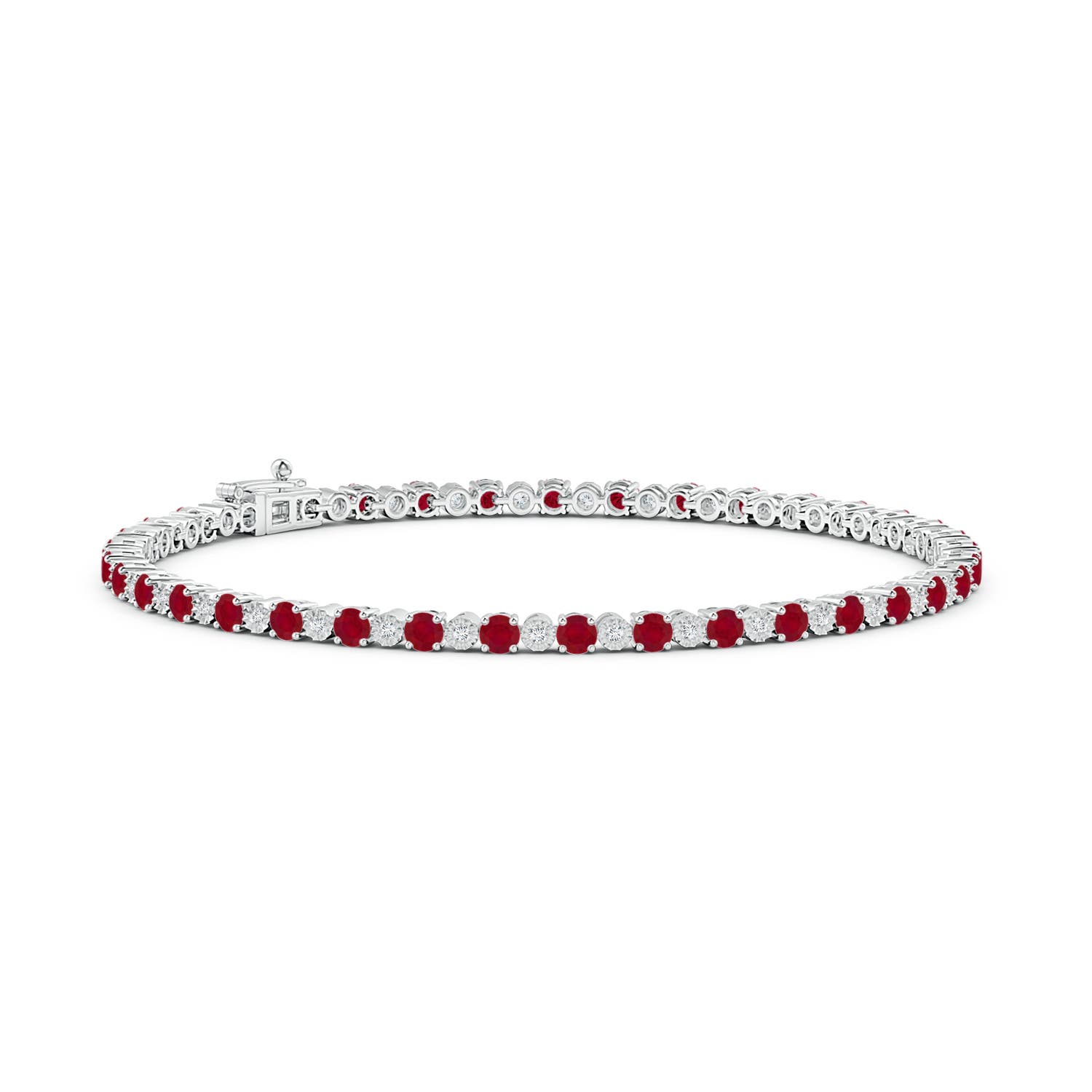 AA - Ruby / 5.46 CT / 14 KT White Gold