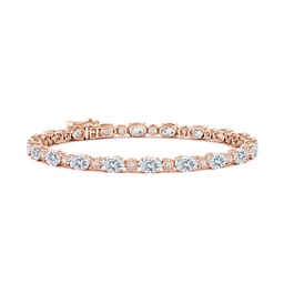 Oval Diamond Tennis Bracelets
