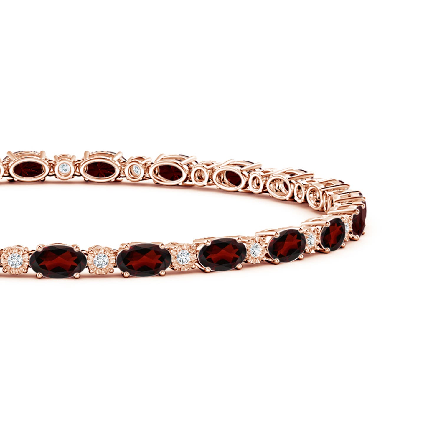 AA - Garnet / 6.07 CT / 14 KT Rose Gold