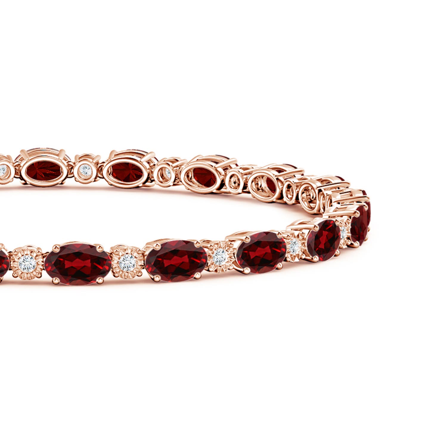 AAAA - Garnet / 11.42 CT / 14 KT Rose Gold