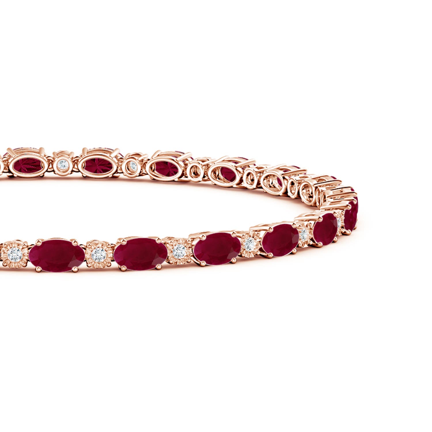 A - Ruby / 6.07 CT / 14 KT Rose Gold