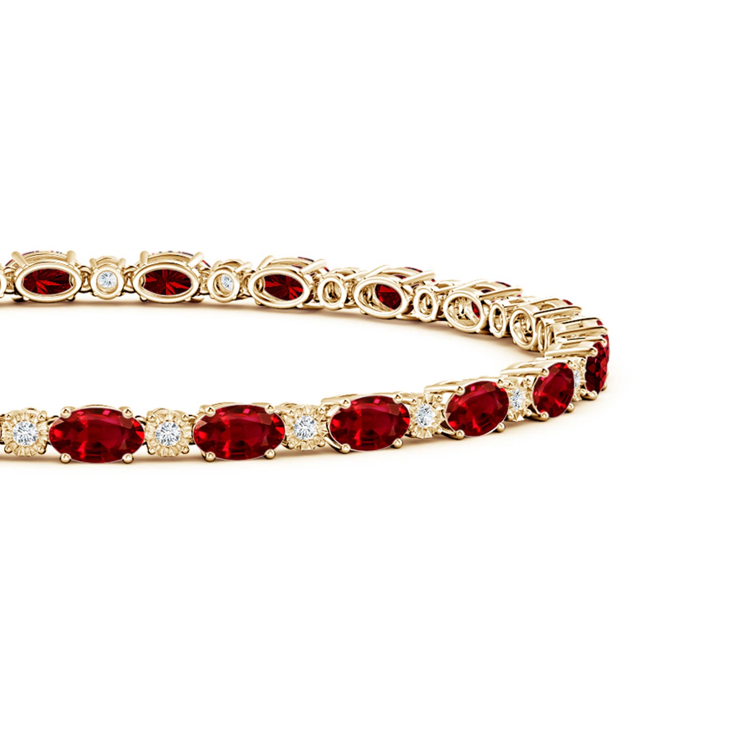 AAAA - Ruby / 6.07 CT / 14 KT Yellow Gold