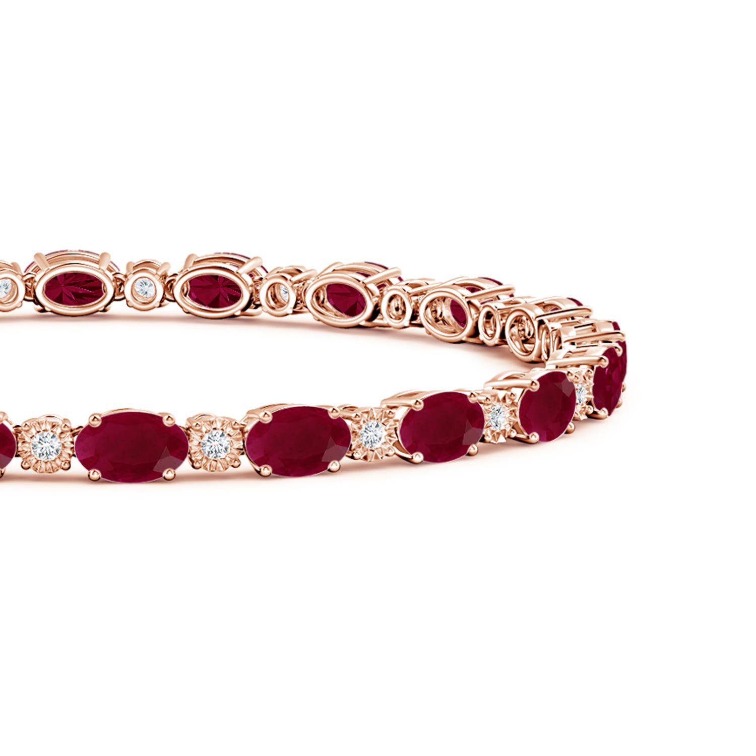 A - Ruby / 12.42 CT / 14 KT Rose Gold