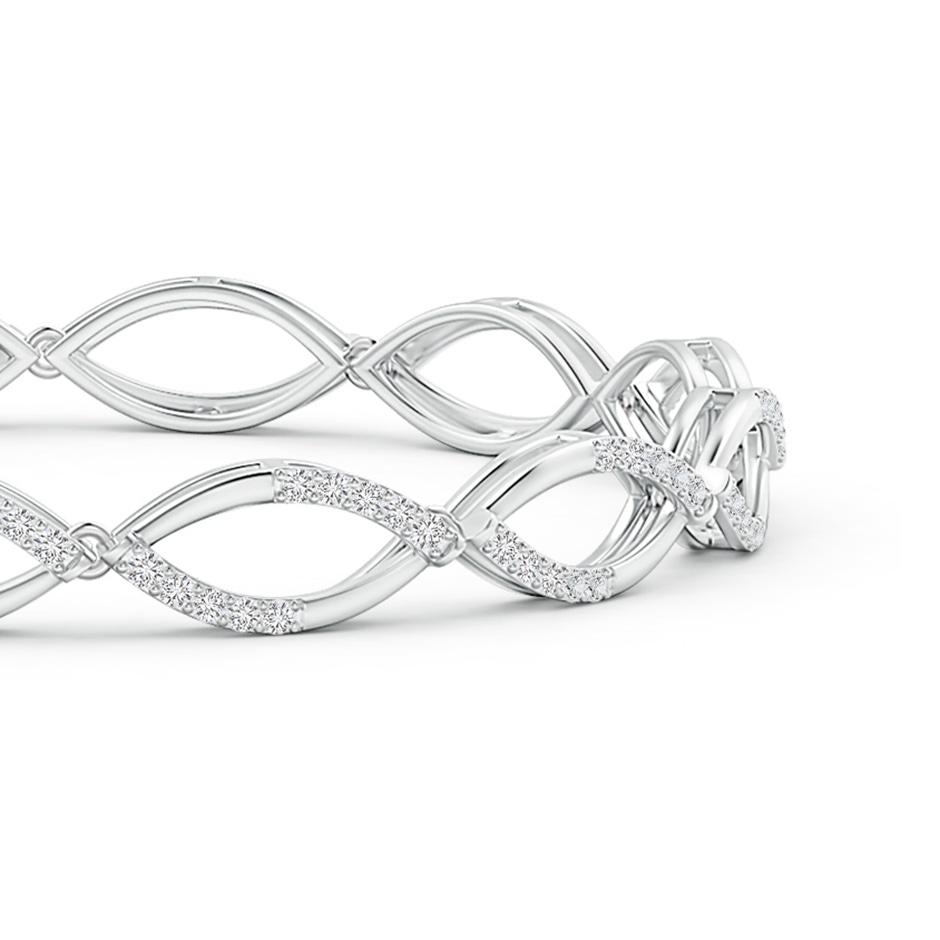 1.3mm HSI2 Diamond Marquise Link Bracelet in White Gold side-1