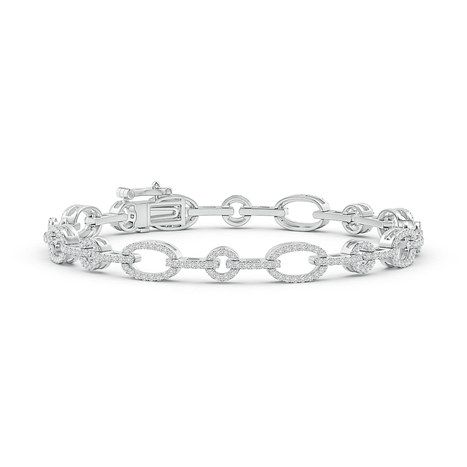 18k White Gold, Diamond, Pearl & London Blue Topaz Bracelet – Marina J.  Jewelry