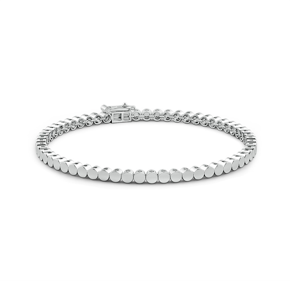 Bracelet Catch 70 Classic Linked Circle Bracelet in White Gold side 1