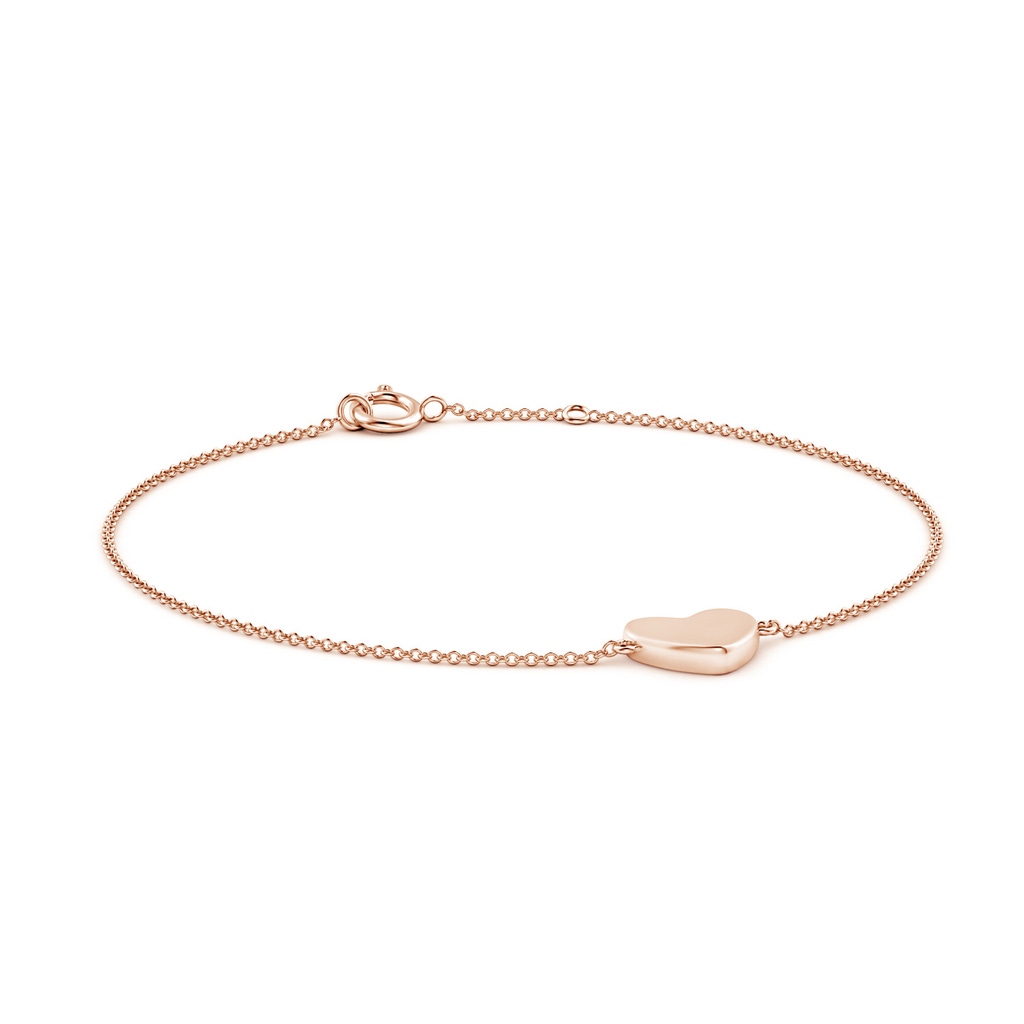 Spring Ring 70 Heart Motif Chain Bracelet in Rose Gold