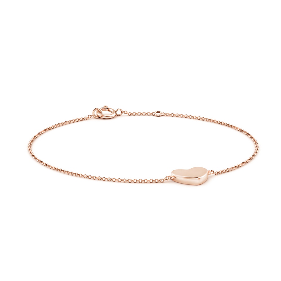 Spring Ring 70 Heart Motif Chain Bracelet in Rose Gold 