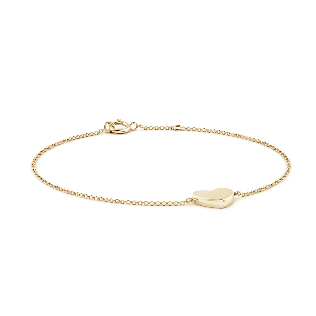 Spring Ring 70 Heart Motif Chain Bracelet in Yellow Gold