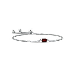 Chain White Gold Garnet Bracelets