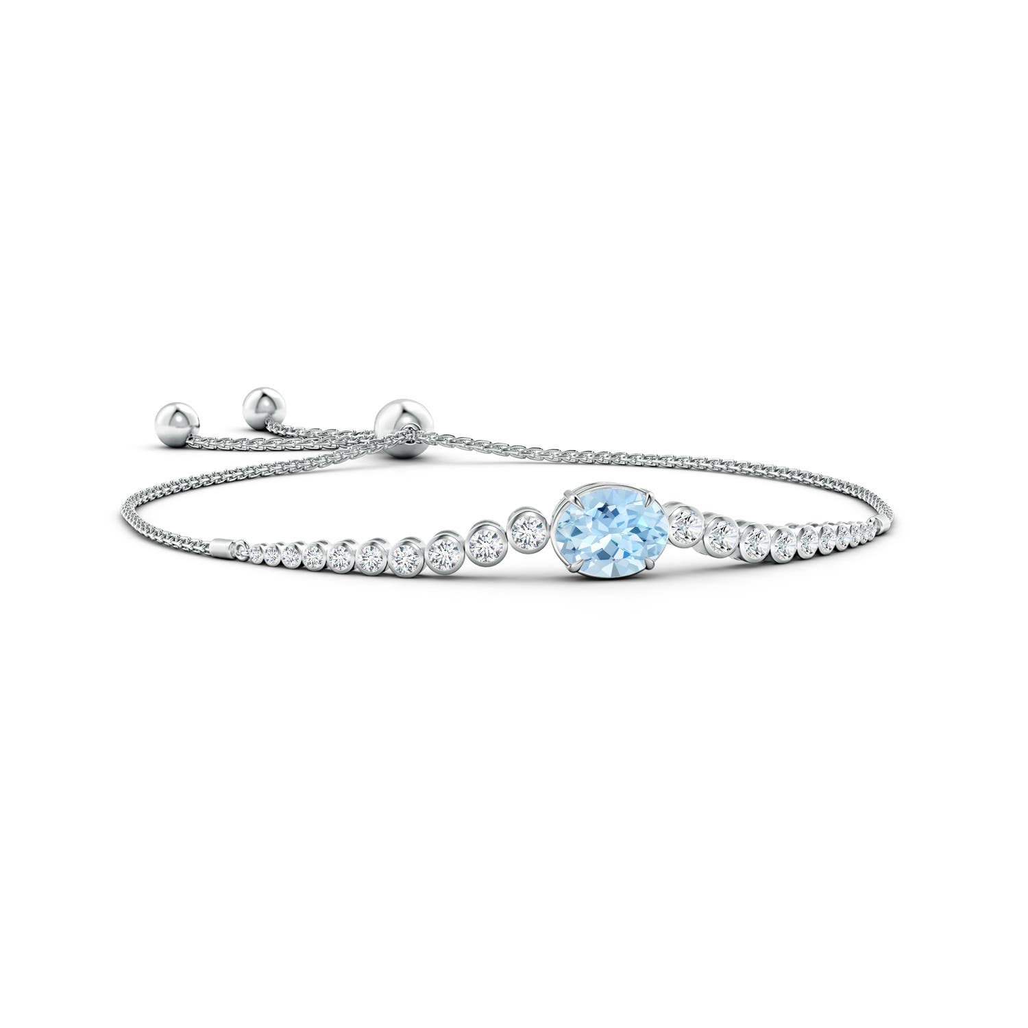 aquamarine bolo bracelet