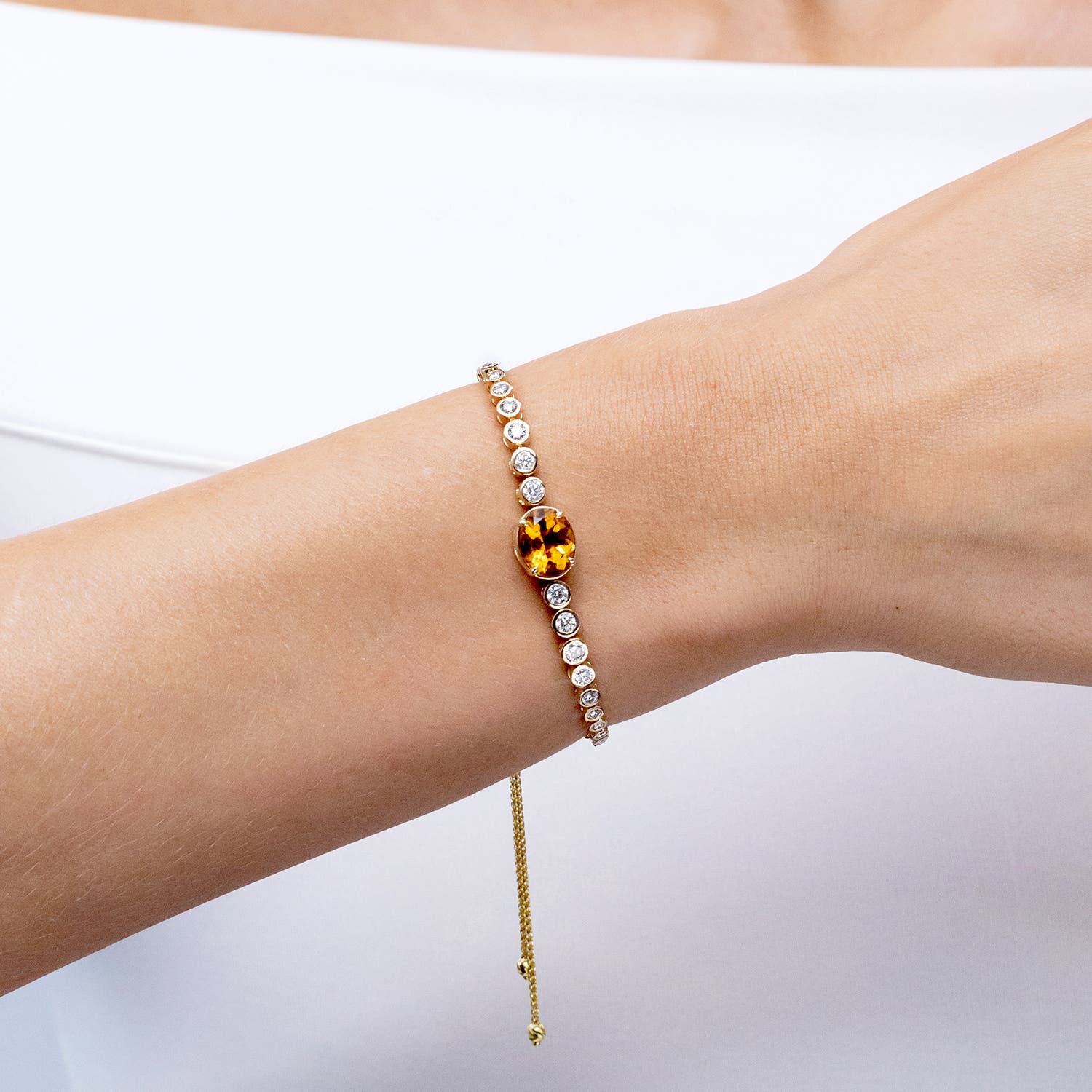 Citrine bolo bracelet hotsell