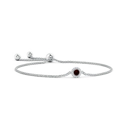White Gold White Gold Garnet Bracelets