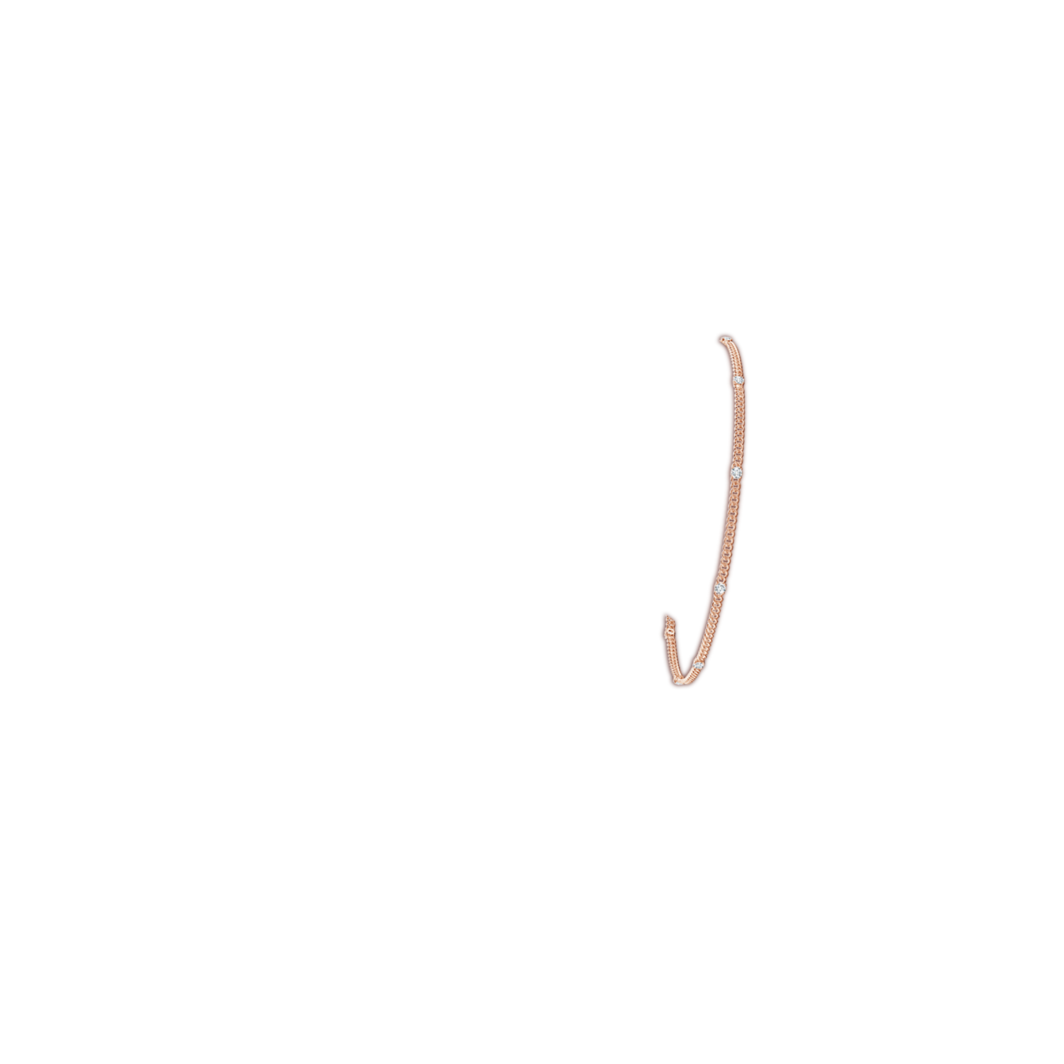 1.8mm GVS2 Prong-Set Diamond Station Bracelet in Rose Gold - body_arm