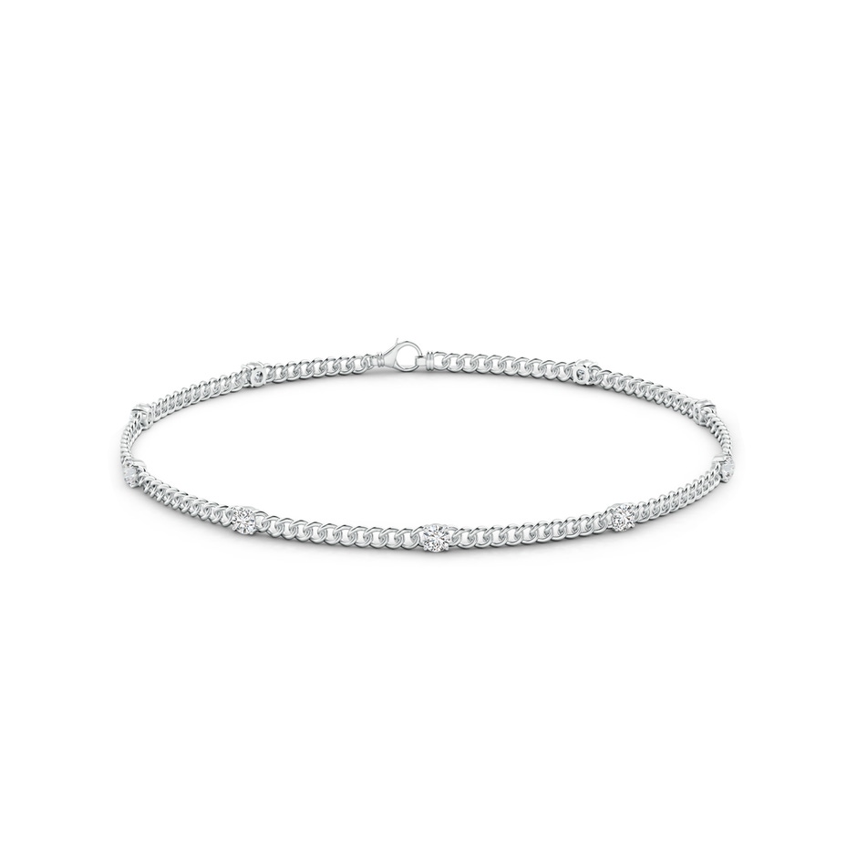 2.4mm HSI2 Prong-Set Diamond Station Bracelet in White Gold side-1