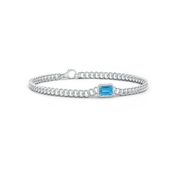 White Gold White Gold Blue Diamond Bracelets