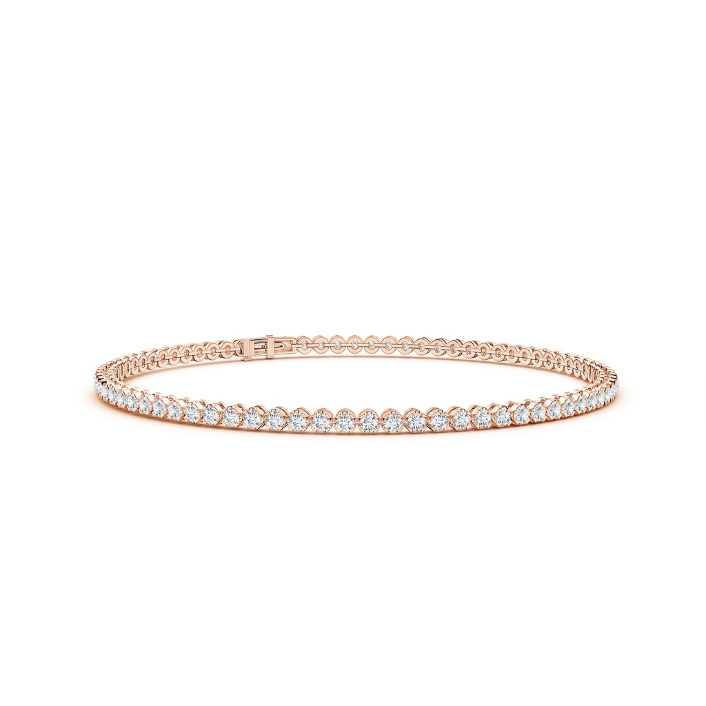 1.5mm GVS2 Classic Round Diamond Tennis Bracelet in Rose Gold