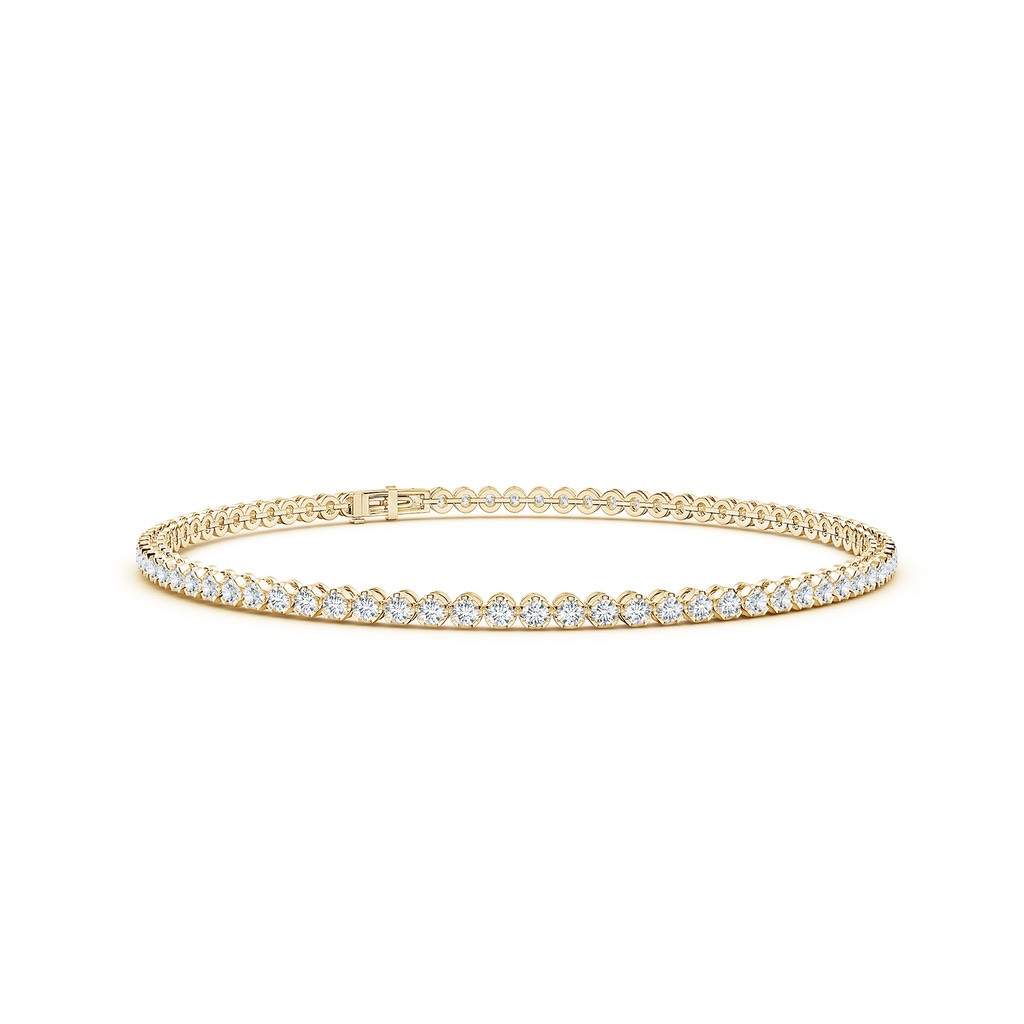 1.5mm GVS2 Classic Round Diamond Tennis Bracelet in Yellow Gold