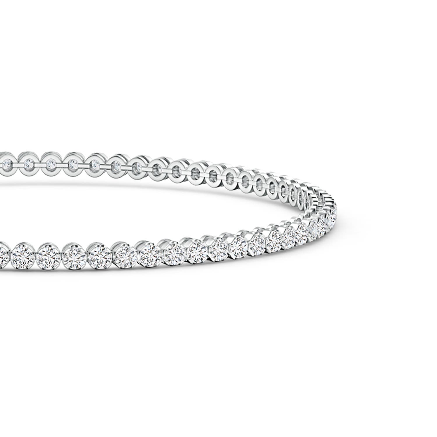 14KT GOLD 6 CARAT ROUND DIAMOND TENNIS BRACELET – GDS