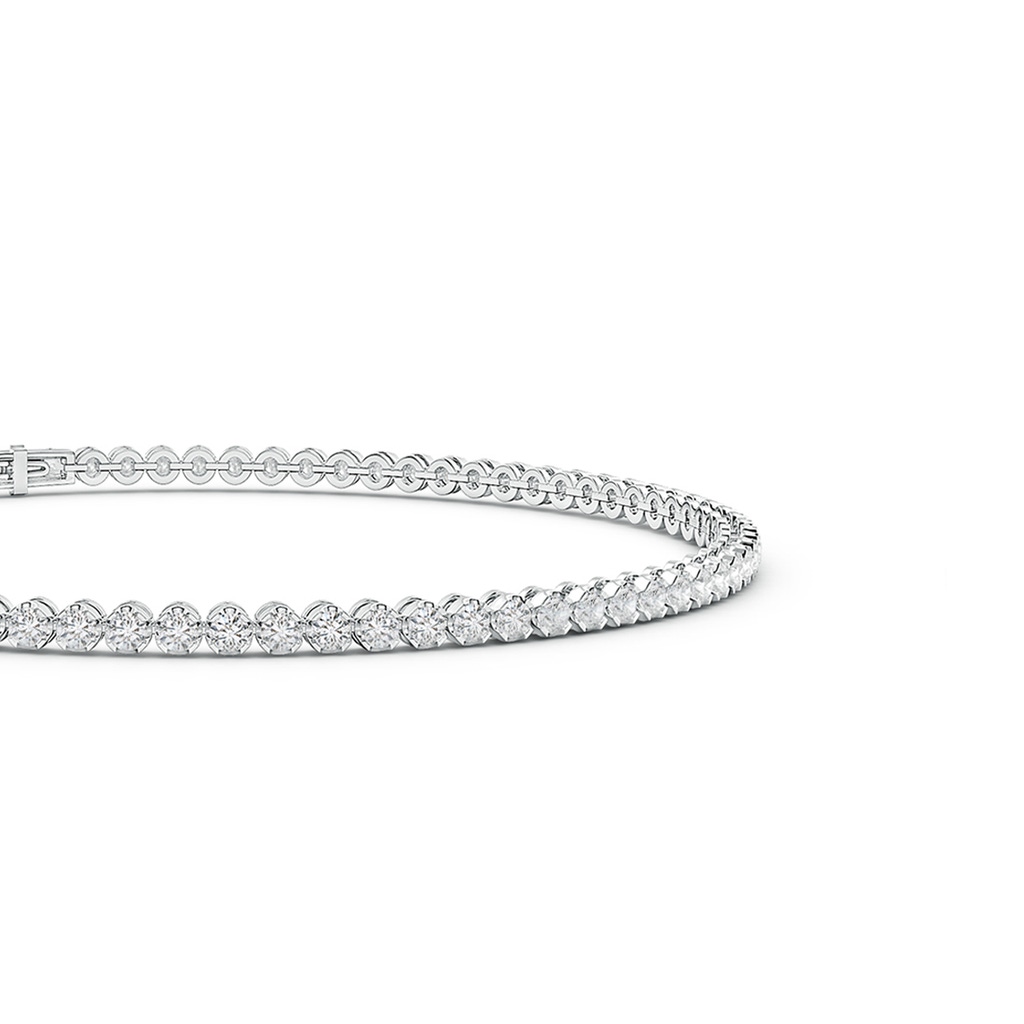 1.5mm HSI2 Classic Round Diamond Tennis Bracelet in White Gold - side 199