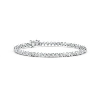 2.3mm HSI2 Classic Round Diamond Tennis Bracelet in 10K White Gold