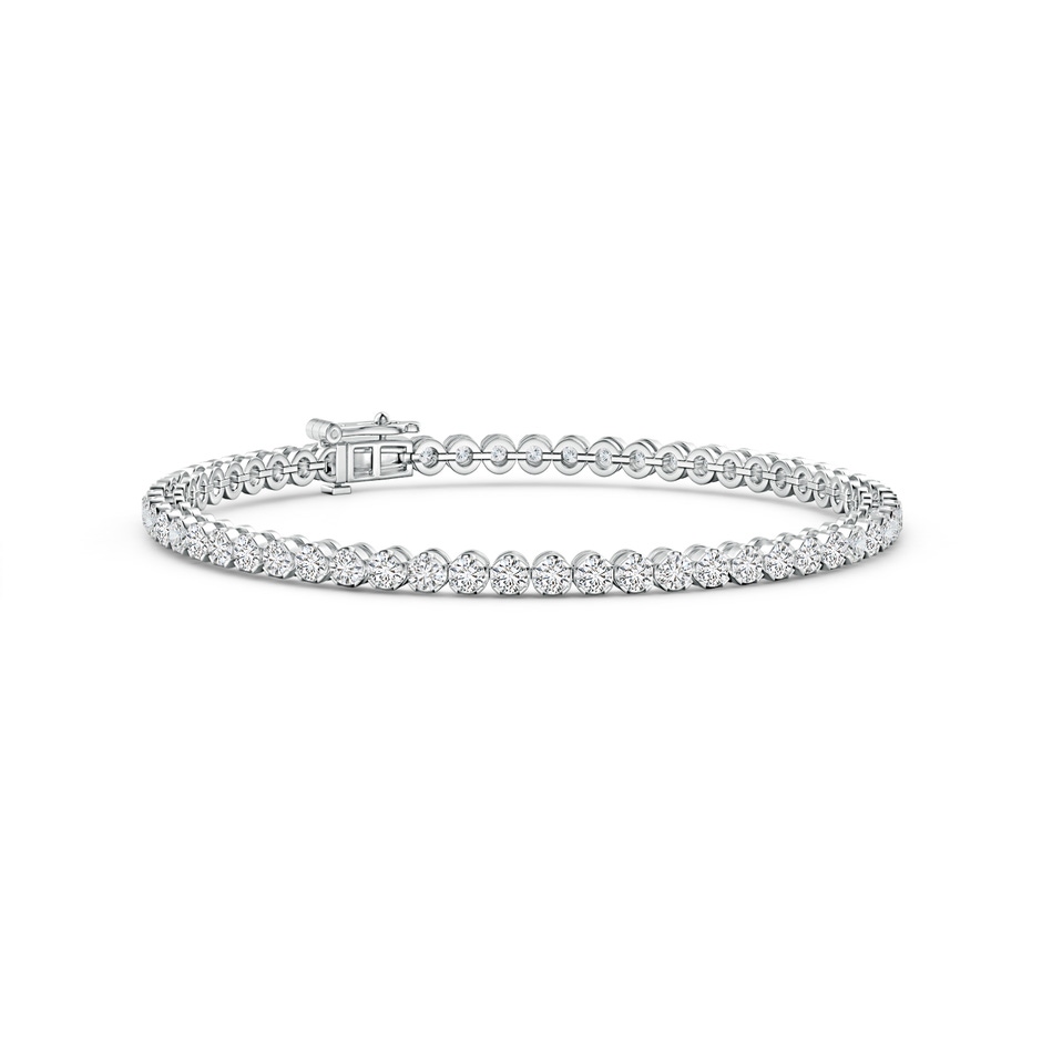 2.3mm HSI2 Classic Round Diamond Tennis Bracelet in White Gold 