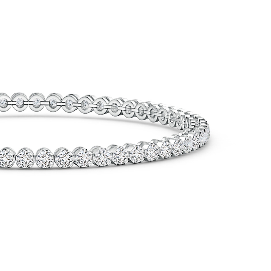 2.3mm HSI2 Classic Round Diamond Tennis Bracelet in White Gold side 199