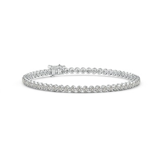 2.3mm KI3 Classic Round Diamond Tennis Bracelet in 10K White Gold