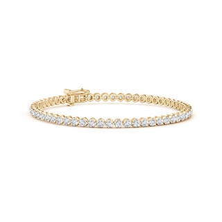 2mm GVS2 Classic Round Diamond Tennis Bracelet in 9K Yellow Gold