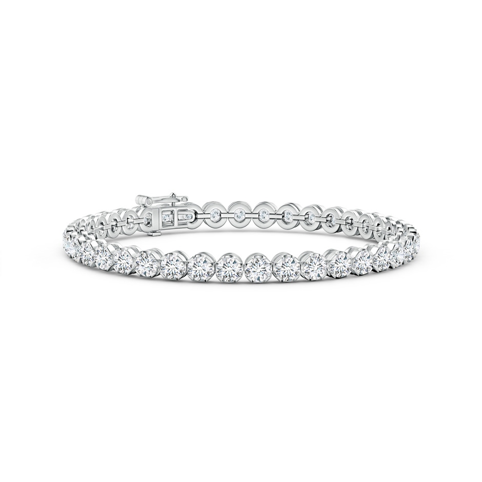 3.6mm GVS2 Classic Round Diamond Tennis Bracelet in White Gold 