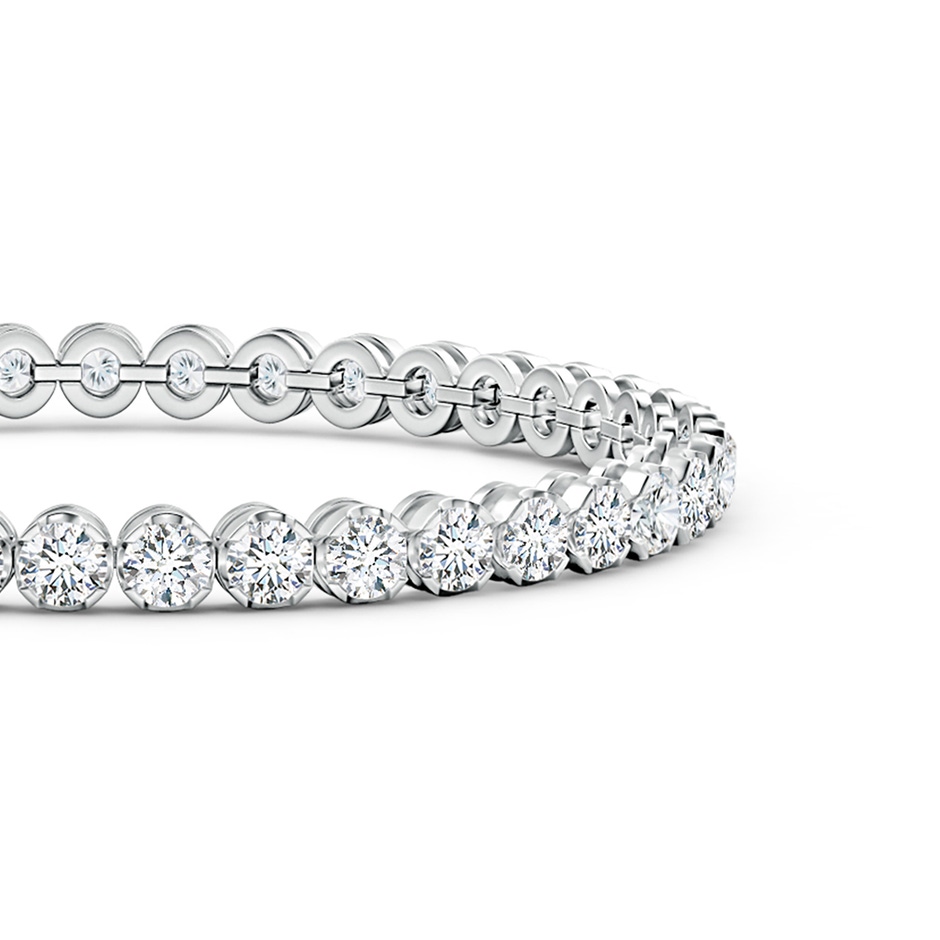 3.6mm GVS2 Classic Round Diamond Tennis Bracelet in White Gold side 199