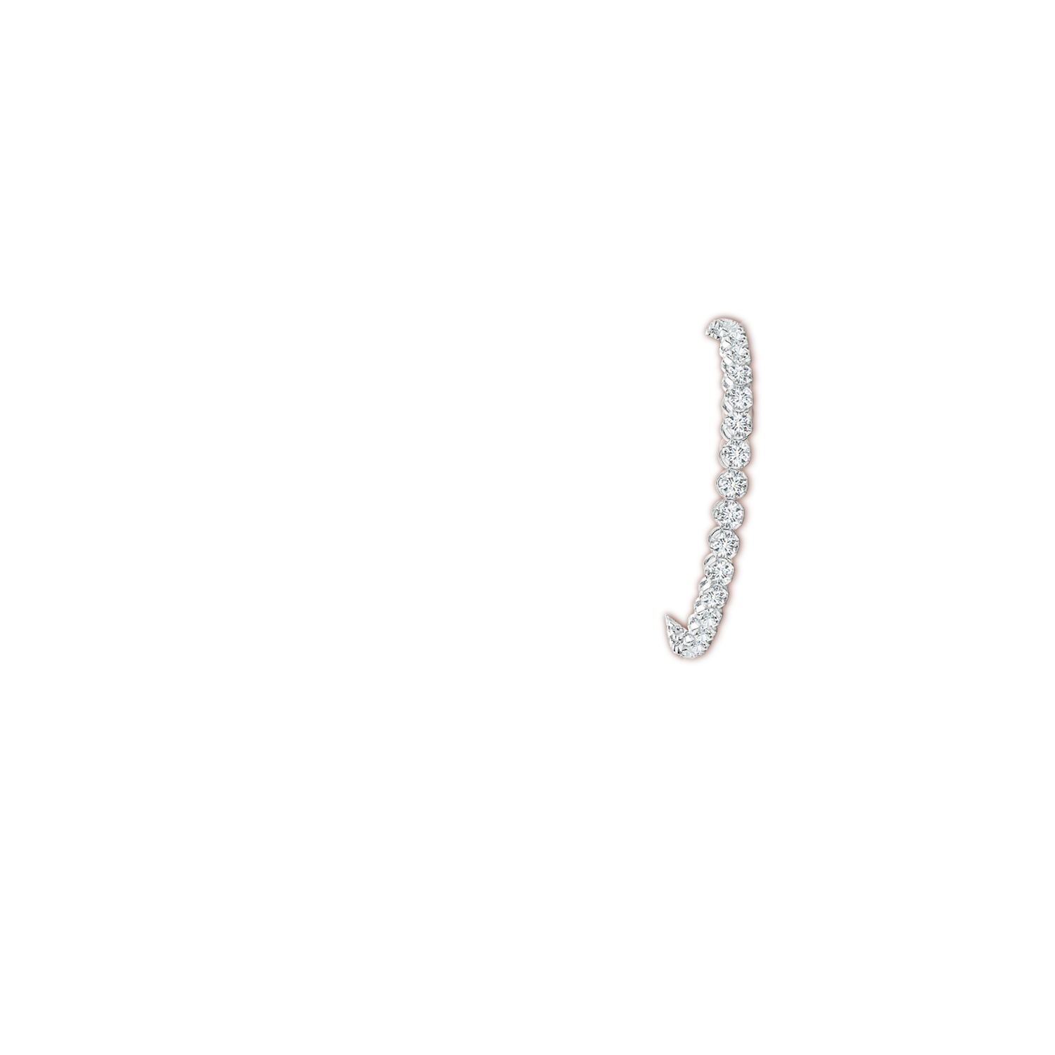 3.6mm GVS2 Classic Round Diamond Tennis Bracelet in White Gold - body_arm