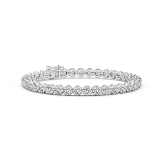 3.6mm IJI1I2 Classic Round Diamond Tennis Bracelet in 10K White Gold