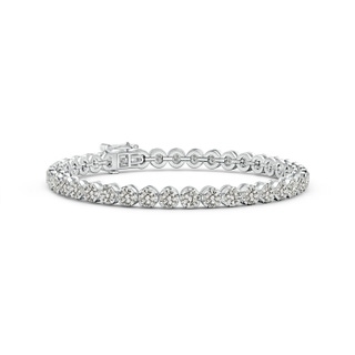 3.6mm KI3 Classic Round Diamond Tennis Bracelet in 9K White Gold