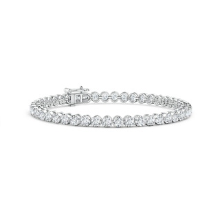 3mm GVS2 Classic Round Diamond Tennis Bracelet in 10K White Gold