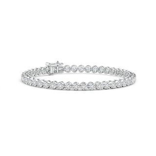 3mm HSI2 Classic Round Diamond Tennis Bracelet in 10K White Gold