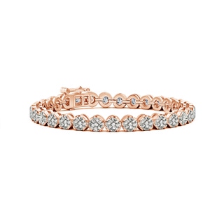 4.5mm KI3 Classic Round Diamond Tennis Bracelet in 9K Rose Gold