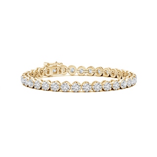 4mm HSI2 Classic Round Diamond Tennis Bracelet in 9K Yellow Gold