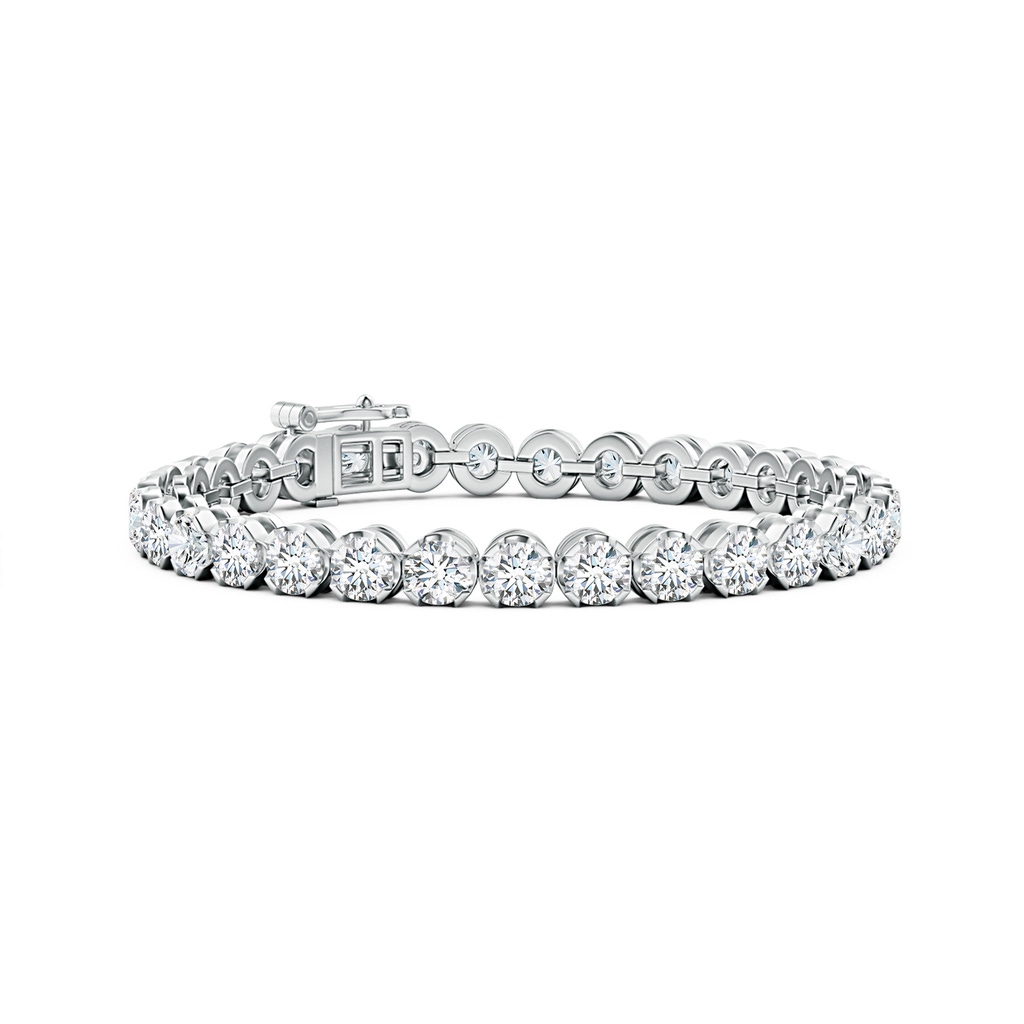 5.1mm GVS2 Classic Round Diamond Tennis Bracelet in 10K White Gold