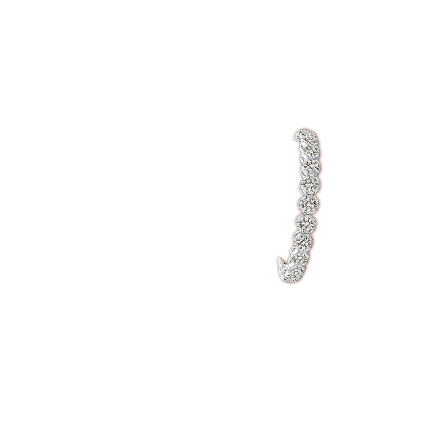 5.1mm KI3 Classic Round Diamond Tennis Bracelet in White Gold - body_arm